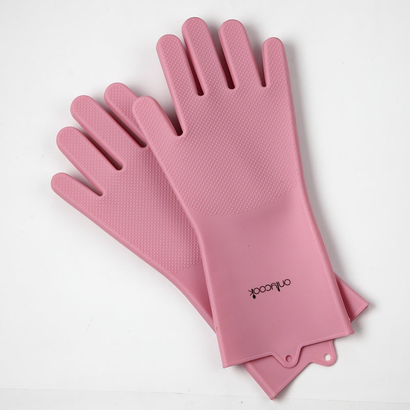 Thickened Silicone Dishwashing Gloves