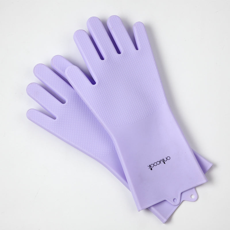 Thickened Silicone Dishwashing Gloves