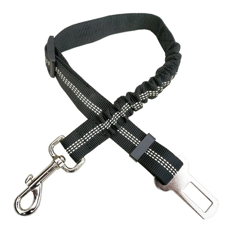 Elastic car seat belt traction rope
