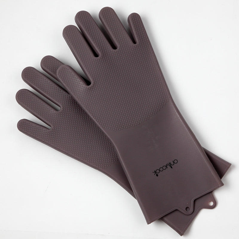 Thickened Silicone Dishwashing Gloves