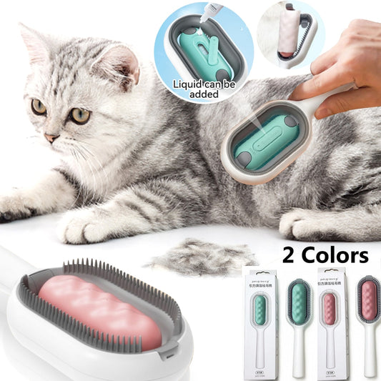 Cat and Dog Double Sided Grooming Comb with Water Tank