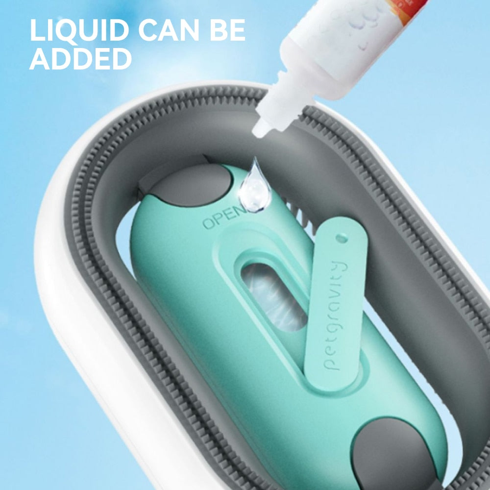 Cat and Dog Double Sided Grooming Comb with Water Tank