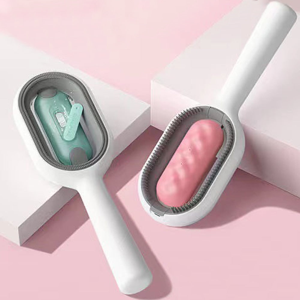 Cat and Dog Double Sided Grooming Comb with Water Tank